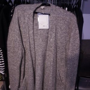 Acne Studios gray mohair cardigan
